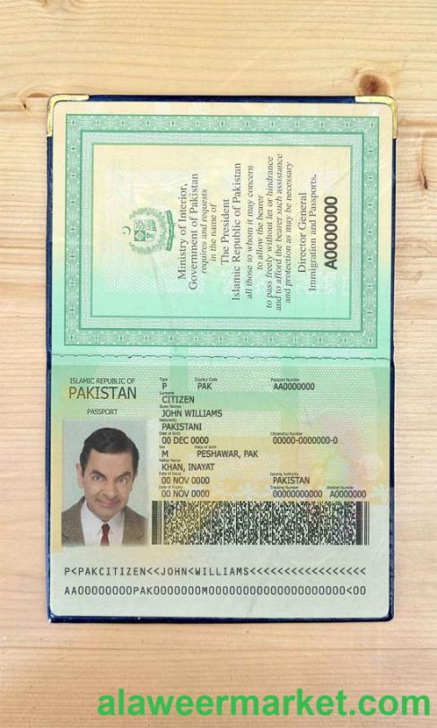 Pakistan passport photo look